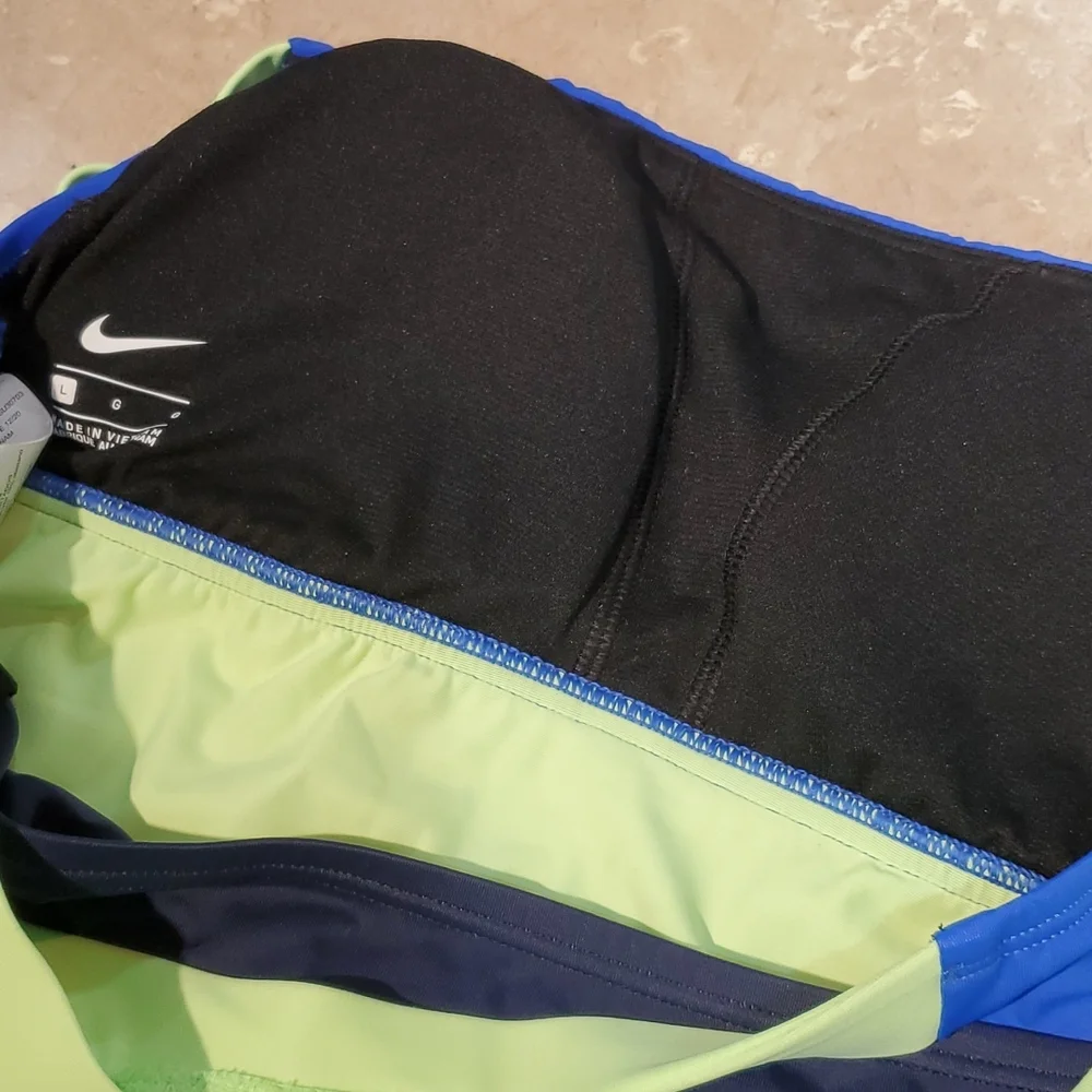 Nike Colorful Racerback Tankini Swim Top L - Picture 3 of 3